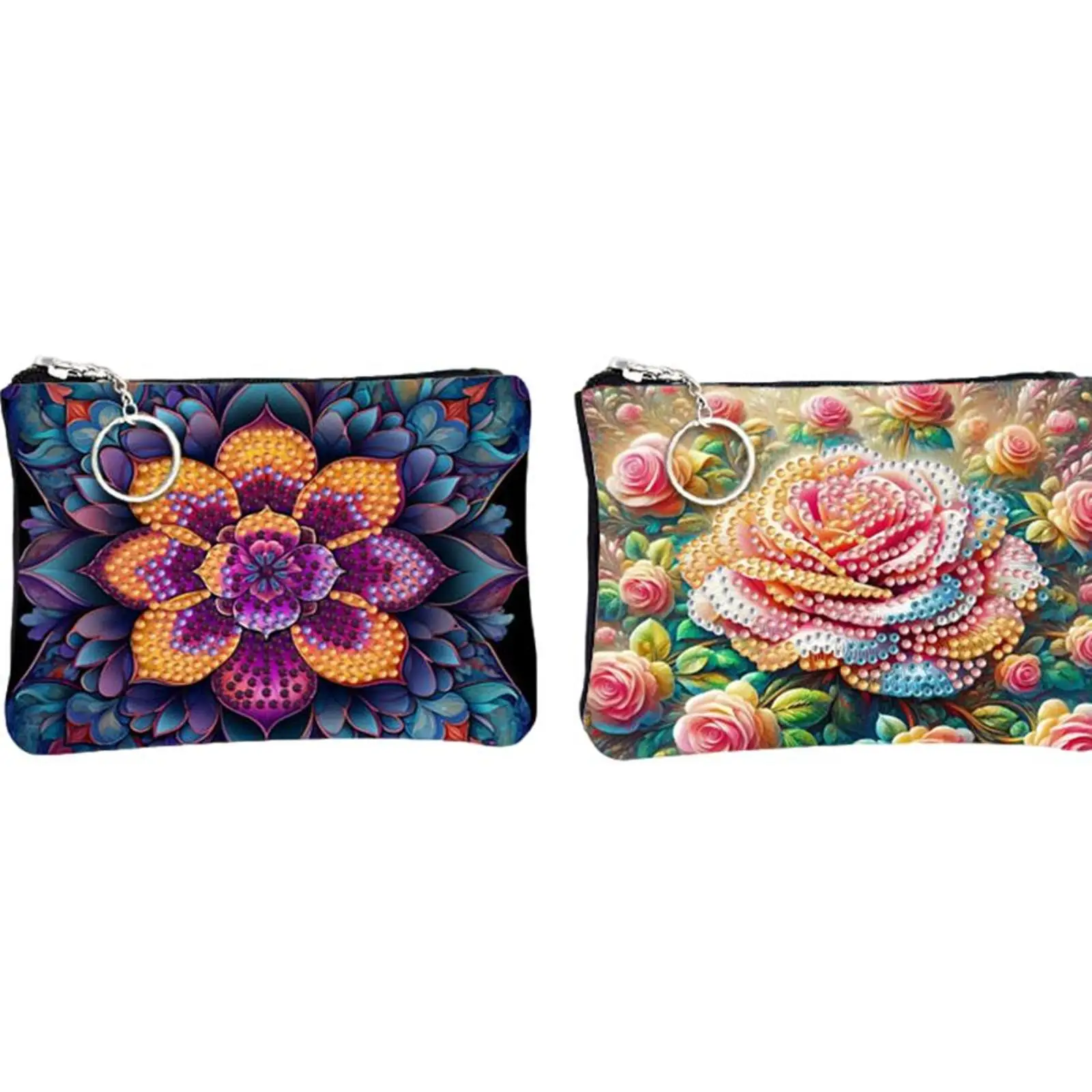 

Набор для алмазной вышивки DIY: большая сумка-кошелек для монет с алмазной вышивкой 5D, для повседневного использования и путешествий