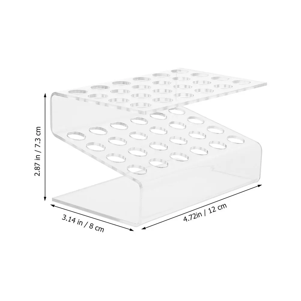 2 قطعة حامل قلم أكريليك شفاف واضح 24 فتحة عرض موقف عمودي أفقي فرشاة للمكياج منظم مكتب مكتب