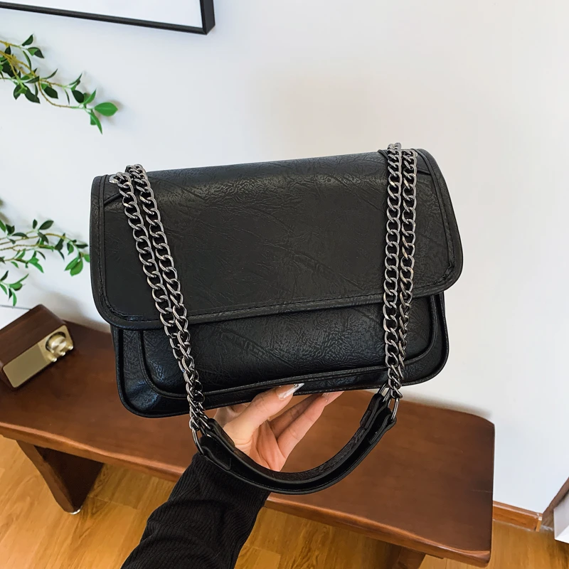 

Модная женская сумка через плечо, высококачественная сумка на плечо, однотонный кошелек, водонепроницаемые женские сумки, простой стильный клатч