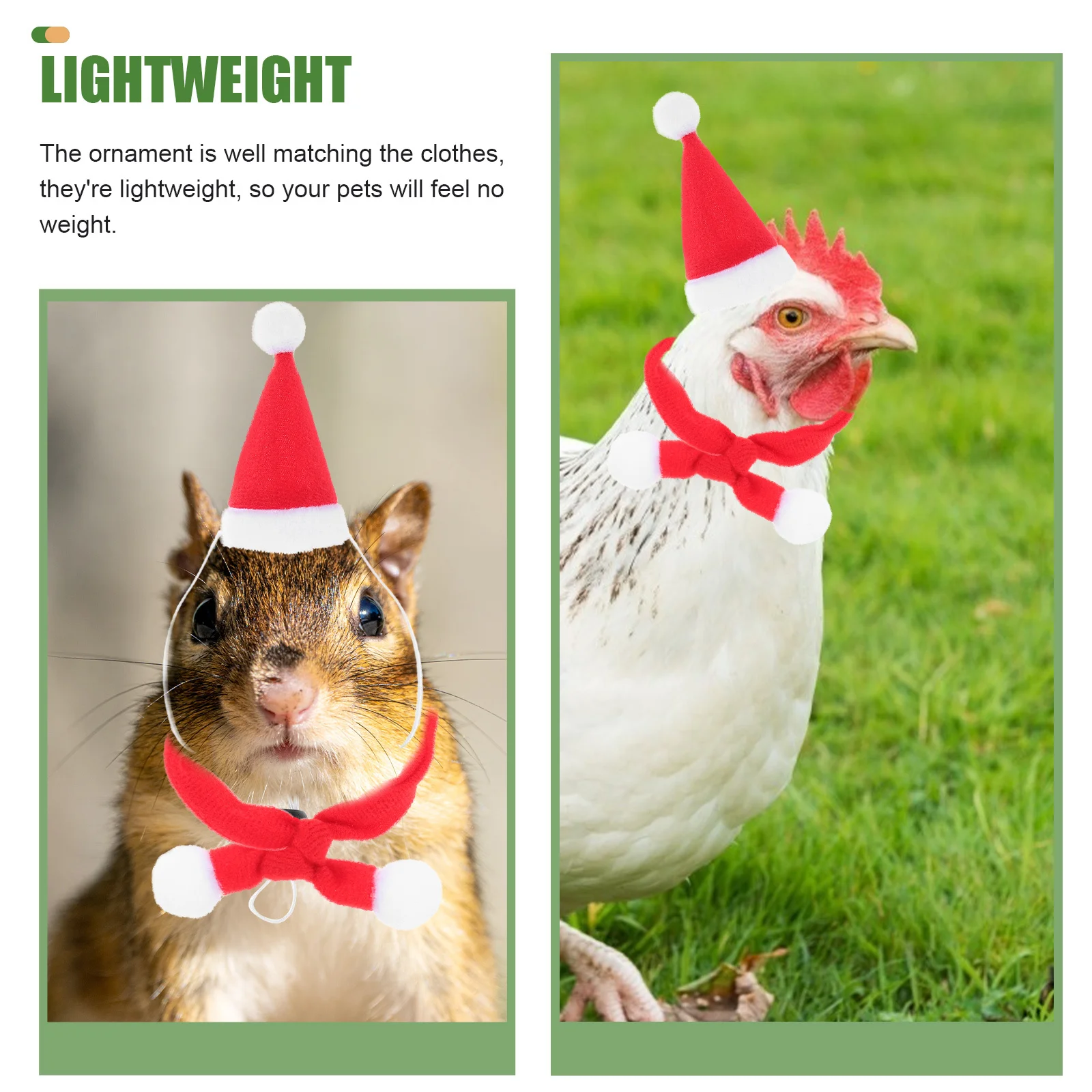 

6Pcs Christmas Pet Hat Scarf Set Flexible Xmas Dog Costume Holiday Party Supplies Pet Decor Dog Costume Set Funny Cat Headdress