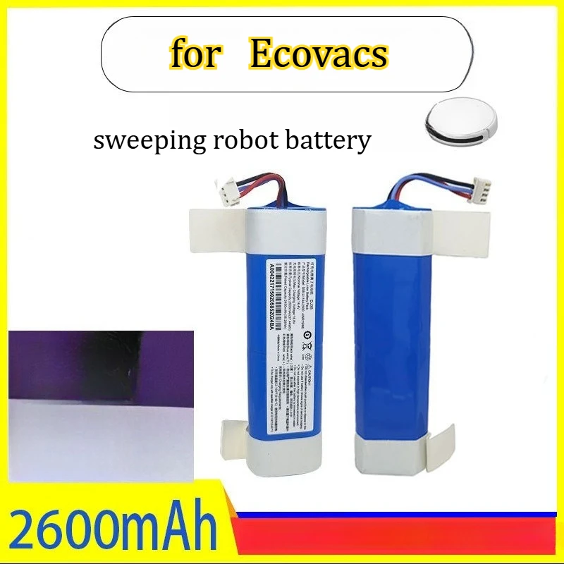 14.4V 2600mah Suitable for Ecovacs Floor Sweeper DJ35 Battery DK35/36/33 Lithium Battery Board 360 Rechargeable Battery