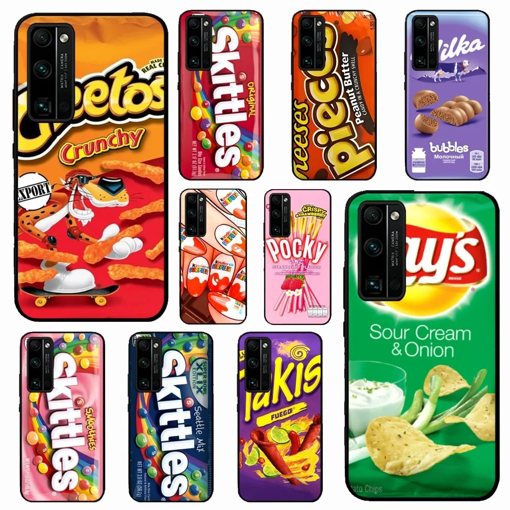 Snacks Chocolate Biscuit Milk  Phone Case For Huawei Honor 10 lite 9 20 7A 9X 30 50 60 70 pro plus Soft Silicone Cover