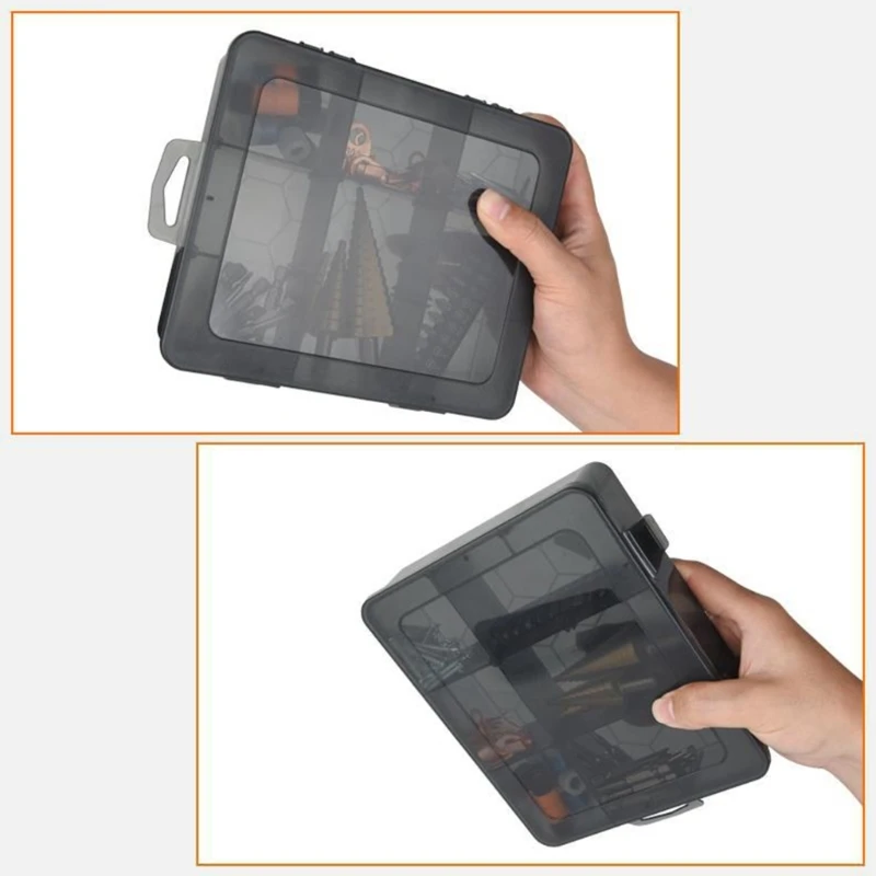9/12/15/18/24 compartimentos caja almacenamiento plástico joyería pendiente tornillo accesorios