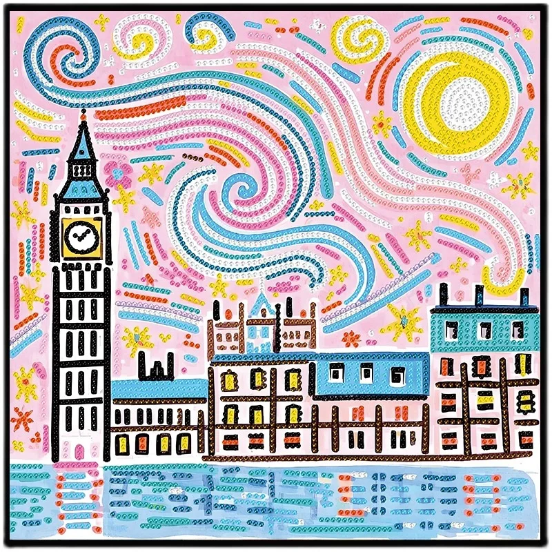 

World-famous Painting Diamond Art Crystal Bright Rhinestone Decorative Painting DIY Stick-on Rhinestone Material Kit Set Relax