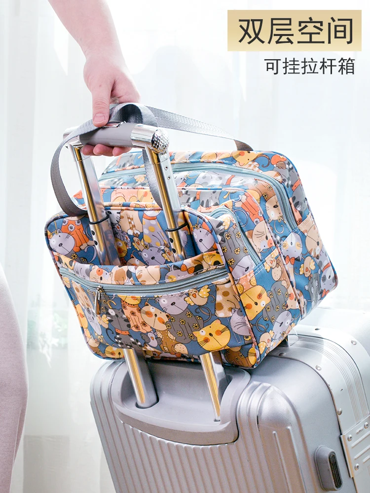 

The product can be customized.Double layer large capacity bath pocket, bath wash, cosmetic bag, travel storage basket