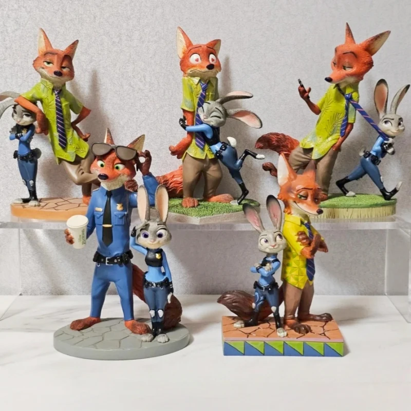 

Disney'S Zootopia Judi Nick Exquisite Cartoon Figure Model Cute Living Room Desk Decorations Collectible Toy Friend Birthday Gif