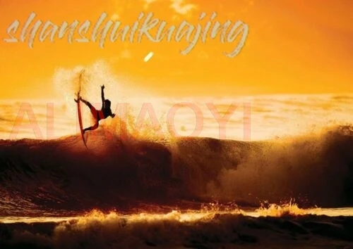 Surfer at Sunset Retro Metal Plaque/Sign Pub, Bar, Man Cave Novelty Gift
