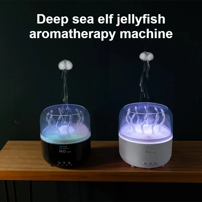

Глубоководный дух Медуза Спрей-кольцо Увлажняющая машина для ароматерапии USB Красочное освещение Ароматерапевтическая машина для спальни