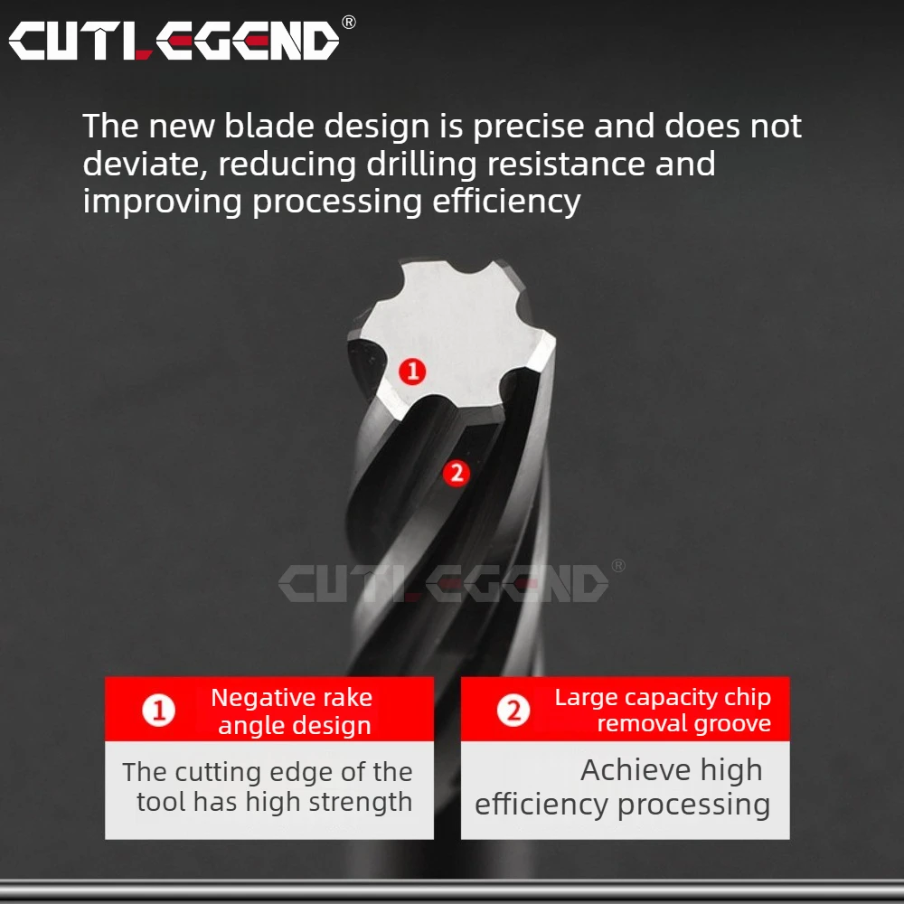 CUTLEGEND Hartmetall-Maschinenreibahle 1.91-3.19 Zwei Dezimalstellen Spiralförmige Nuten Unbeschichtet Toleranz Spannfutter Metallschneider CNC – Detail 6
