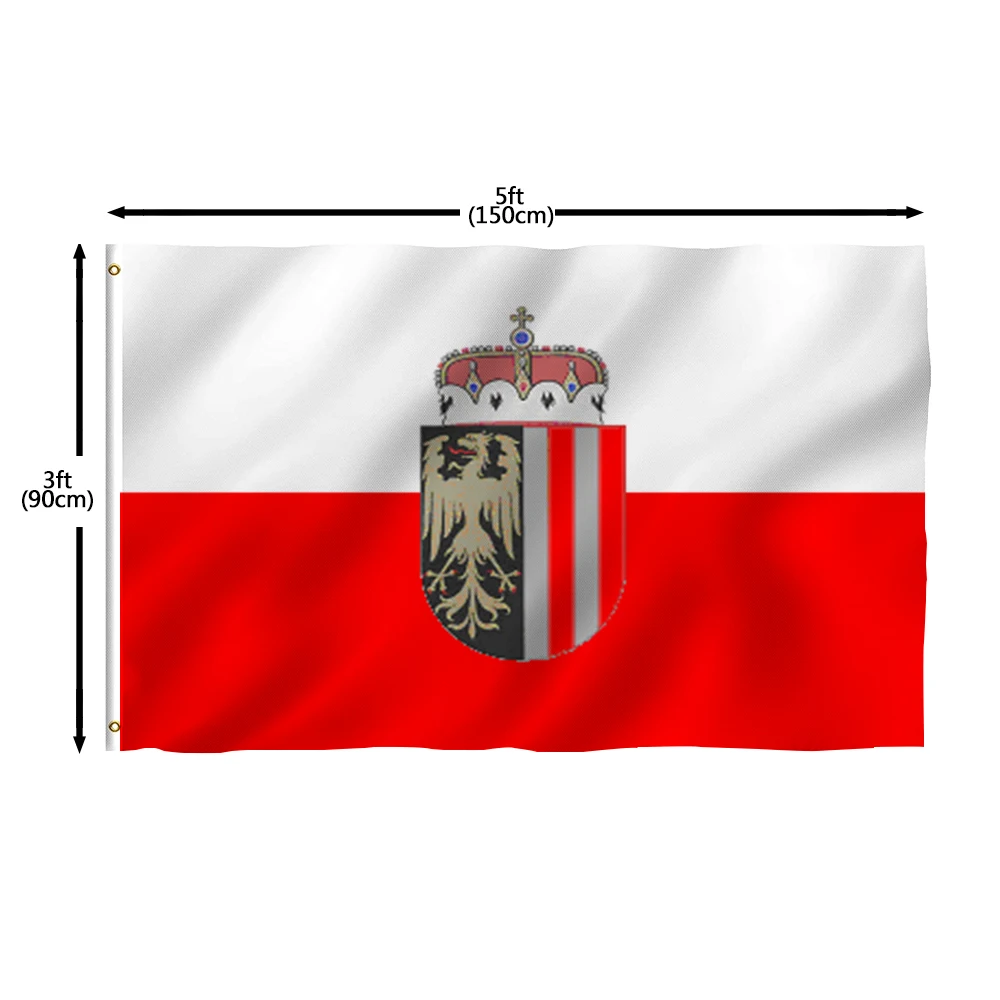 Flagnshow 100% Polyester Upper Austria Flags