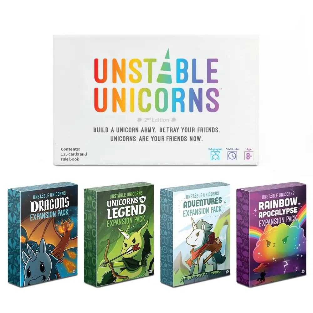 Juegos básicos de unicornio insestables Juegos para padres e hijos Juegos de mesa Actividades Juegos de fiesta Niños adultos disponibles