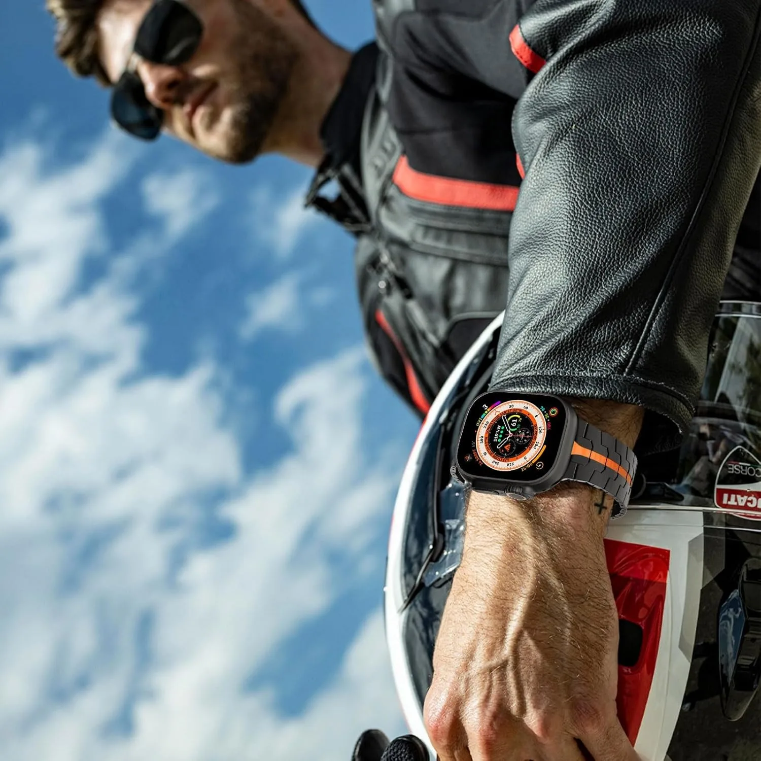 Cinturino di lusso per Apple Watch Ultra 2 49mm 46mm 45mm 44mm Cinturino in acciaio inossidabile per IWatch Series 10 9 8 7 6 SE Bracciale business