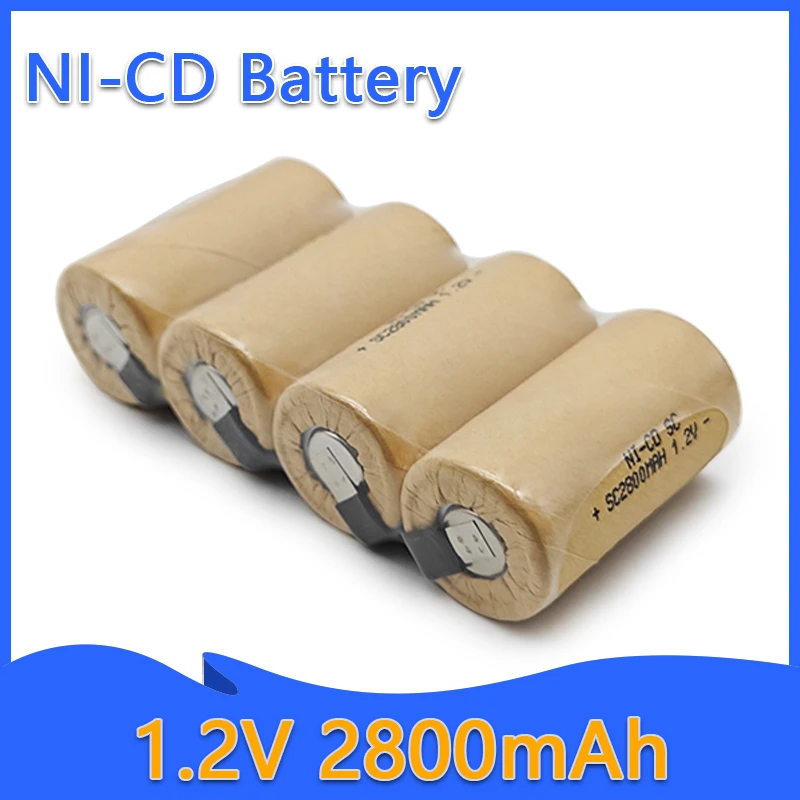 2023 New Rechargeable 1.2V 2800mAh Ni-Cd Battery,for Power Tool Screwdriver Drill 1.2V Ni-Cd Replace Battery