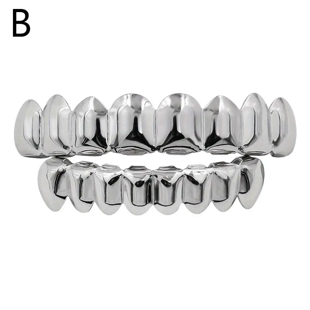 Hip Hop 6/6 Teeth Grills 14K Gold Plated