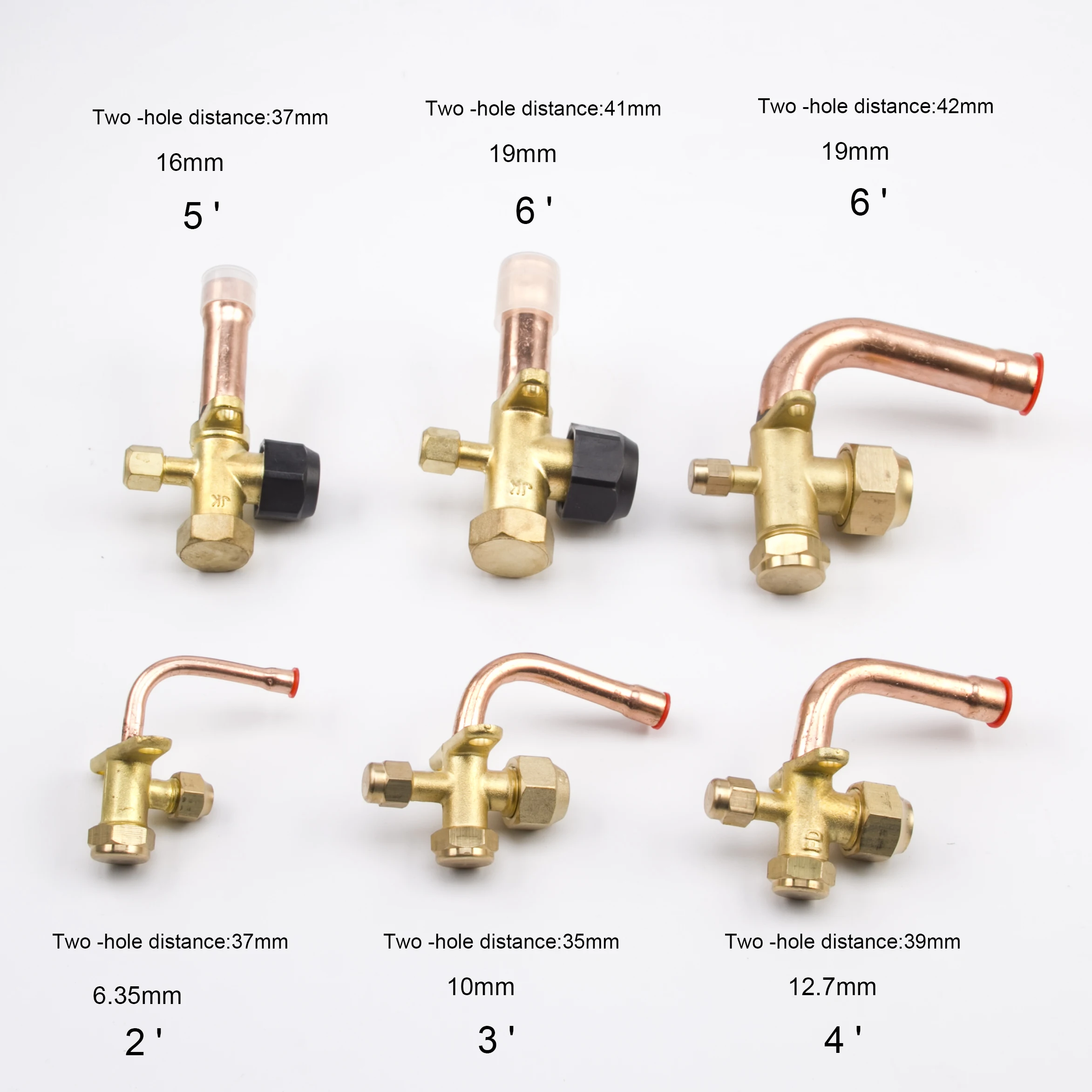 3 way 4 way service valve for  Air conditioning fitting reverse high and low pressure air conditioner release valve