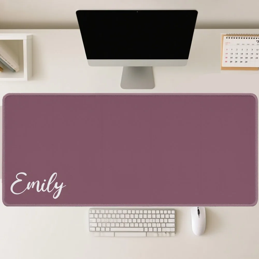 Custom Name Label Large Gaming Pad, Multi Color Options, Thick Durable Washable Non-Slip Rubber Mat for Laptop PC Home Office