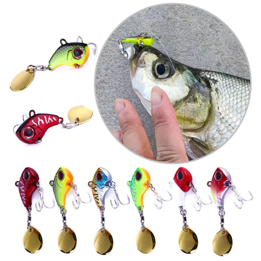 

Rotating Metal Fishing Lure, Vib Vibration Bait, Artificial Hard Baits, Spinner Spoon Lure, 9G, 13G, 16G, 22g