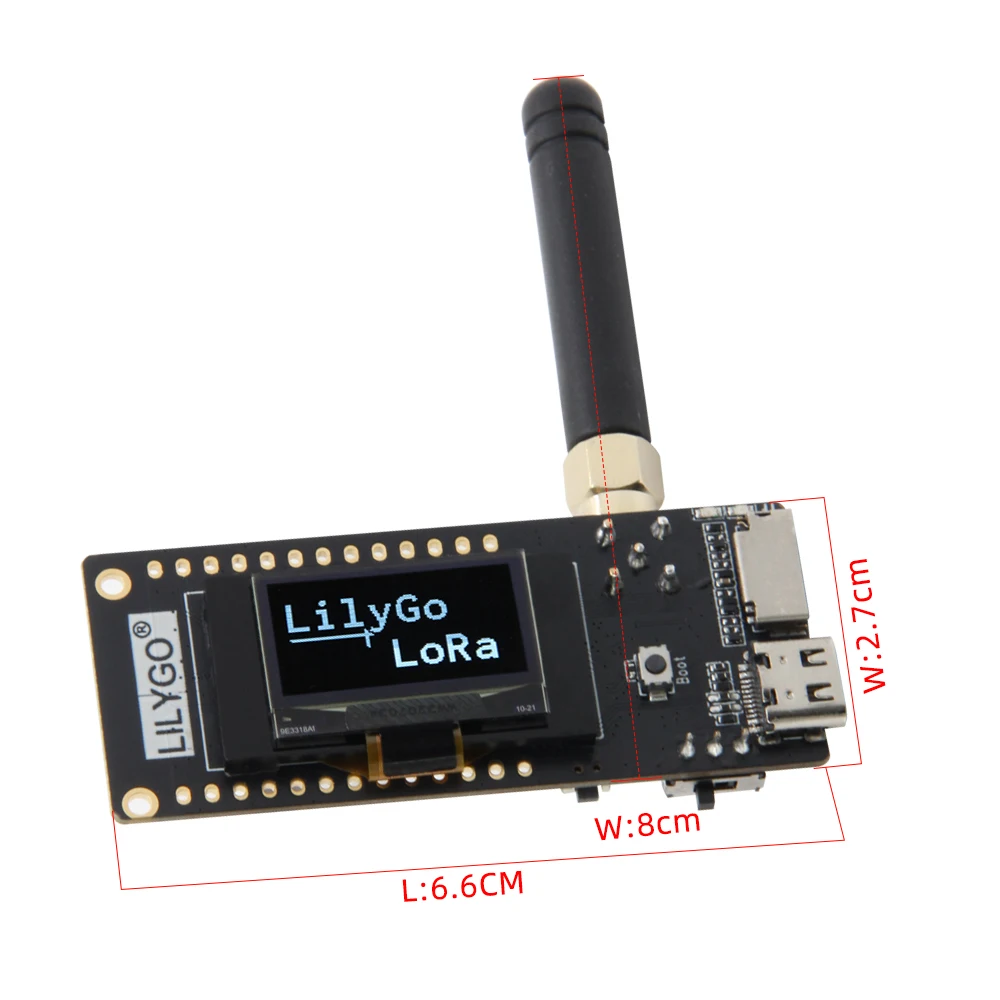 Imagem -05 - Lora Sx1280 2.4g Placa de Desenvolvimento Wifi Bluetooth Módulo sem Fio 096 Polegadas Display Oled Tipo-c T3s3 V1.0 Esp32-s3