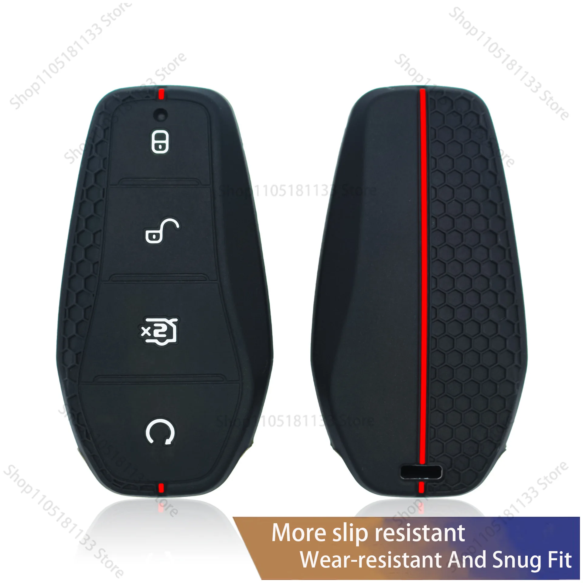 For BYD Qin PLUS DMI E2 E3 EV Yuan PRO 2021 Model New Energy Car Key Cover Silicone Case Anti Scratch Shockproof