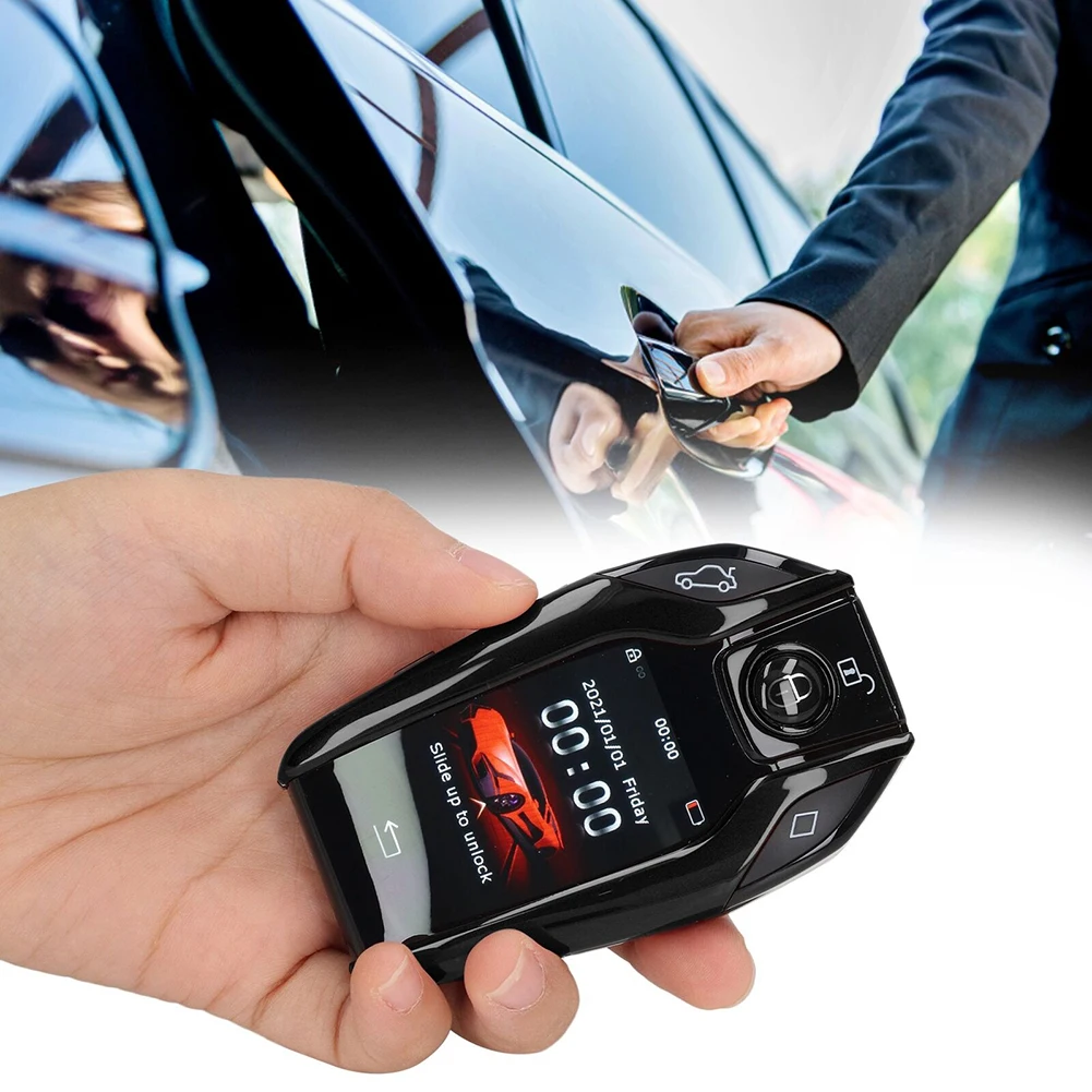 For All Car LCD Screen Smart Key Application Entry Keyless Keyless Entry LCD Touch Screen Physical Buttons 1 Set