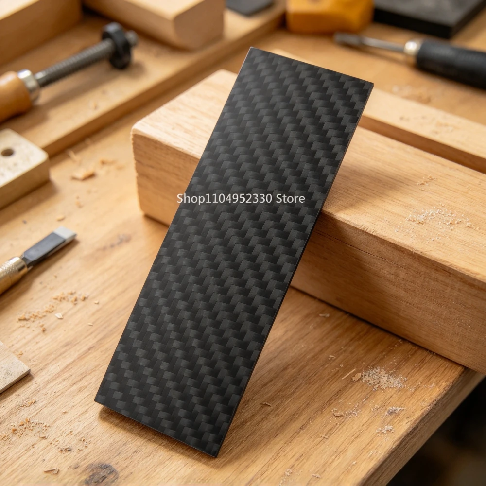 1PC 4 Size Full 3K Carbon Fiber Plate Matte Twill DIY Carbon Fiber Knife Handle Patch DIY Handle Hand-made Replacement Patch