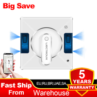 Window Cleaning Robot Liectroux YW509, 4-Way Water Spray,Home Glass Floor Wall Robot Window Cleaner,Laser Sensor,Smart Navigate