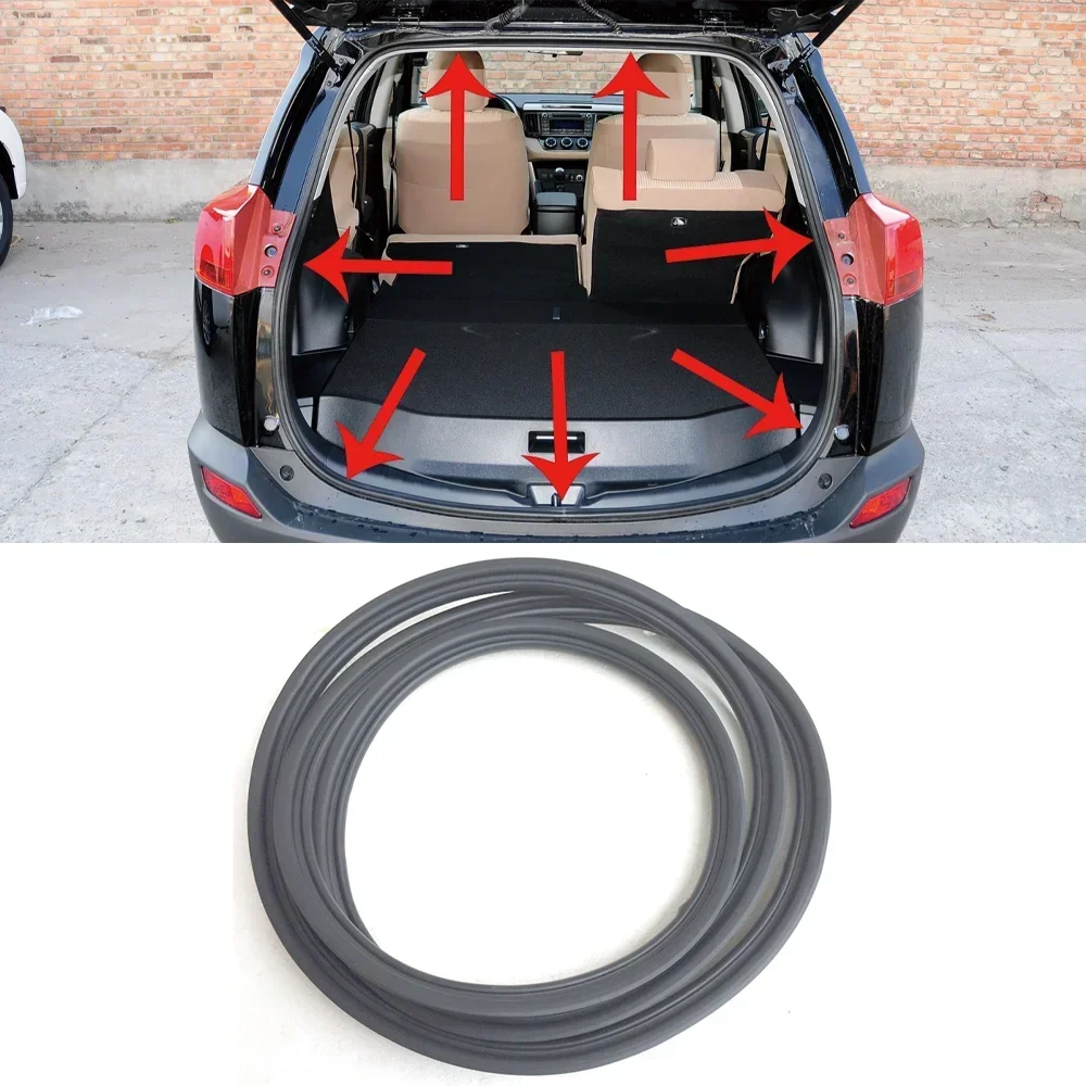 

Kamshing Rubber Black Car Rear Trunk Tailgate Seal Strip For Toyota RAV4 2009 2010 2011 2012 2013 2014 2015 2016 2017 2018