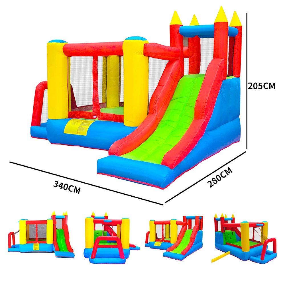 Kinder Heißer Verkauf Langlebig Sicher Indoor und Outdoor Spielzeug Oxford Tuch Aufblasbare Burg Mit Rutsche Bounce Haus für Kinder