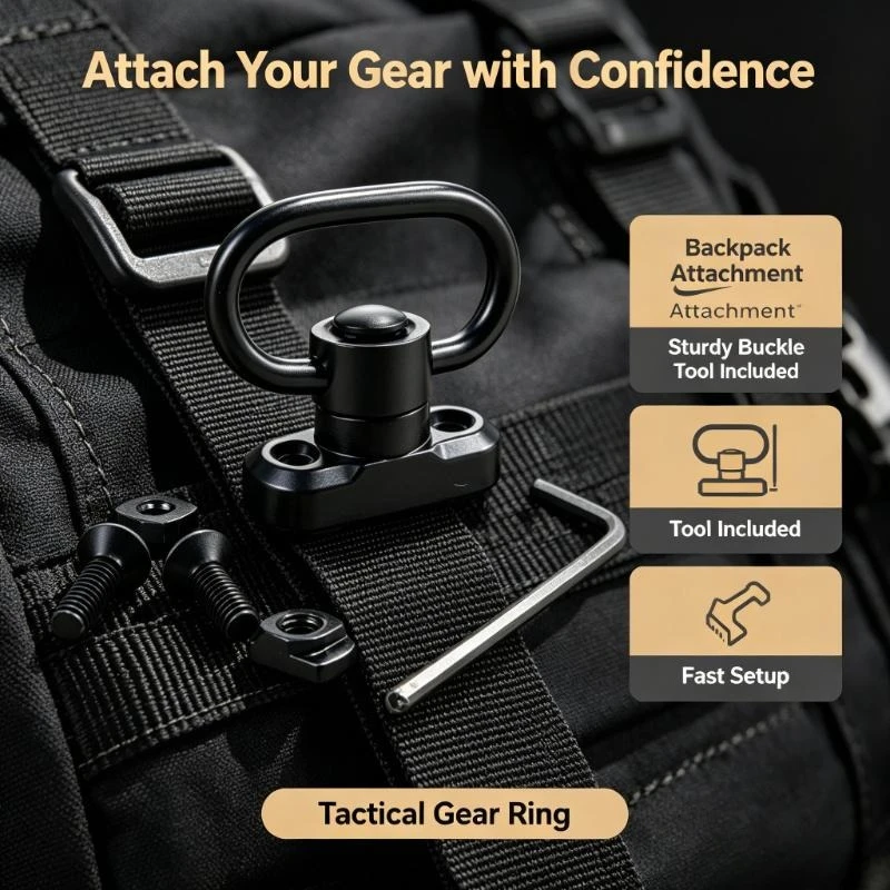 Mlok Compatible Universal Metal Bracket With Floating Cup Swivel Loop Works As Qd Mount For Single And Double Point Sling Build