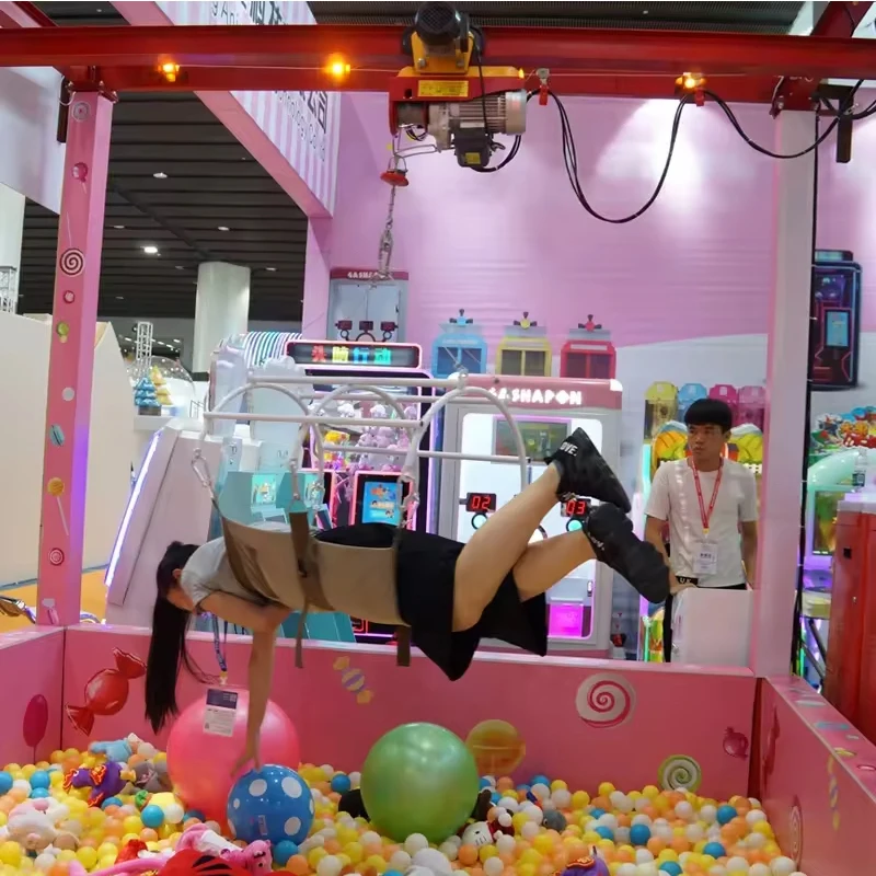 Popular Human Claw Game Machine Real People Catch Gifts Super Large Crane Machine