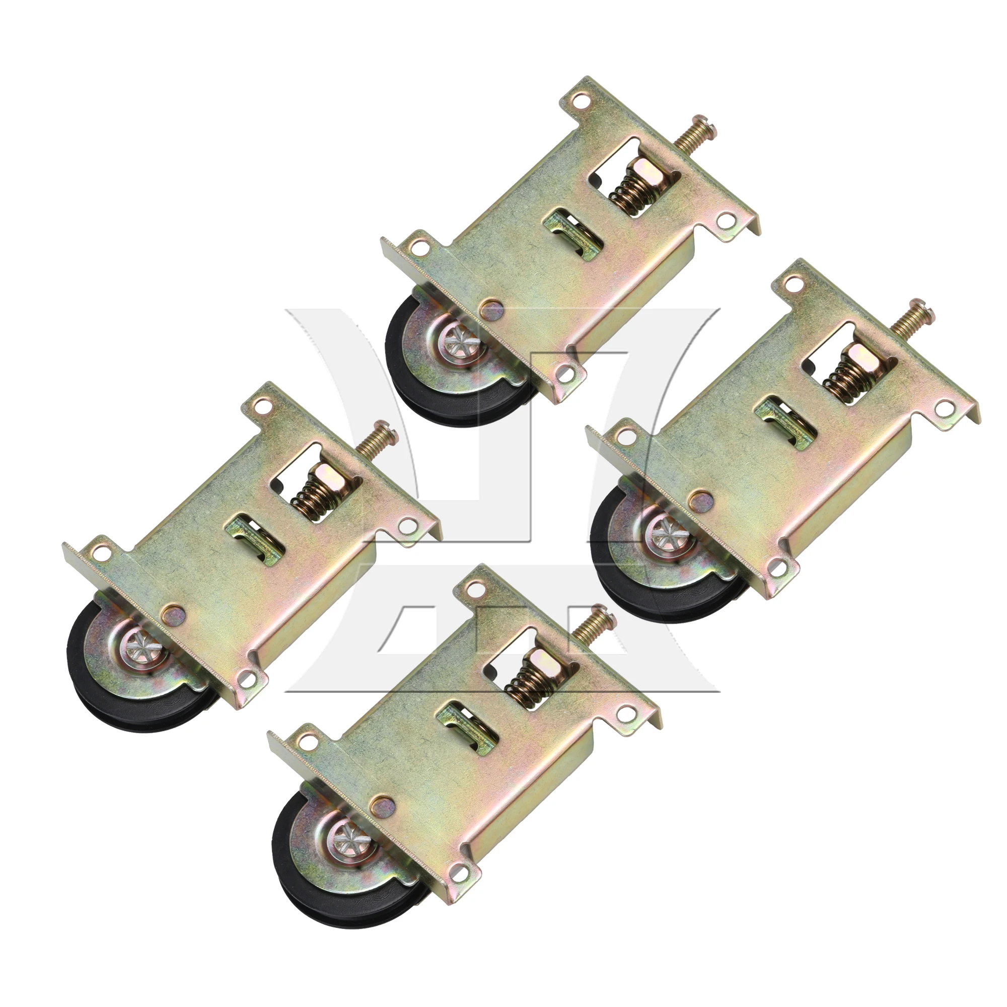 

Adjustable Sliding Glass Door Roller Ball Bearing Assembly Zinc Plated Pack of 4