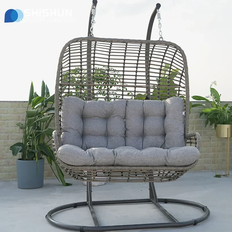 YAO Outdoor Hanging Basket Chair for Villa Balcony Garden Courtyard Terrace Rainproof Sunscreen Swing Seat Leisure Hammock