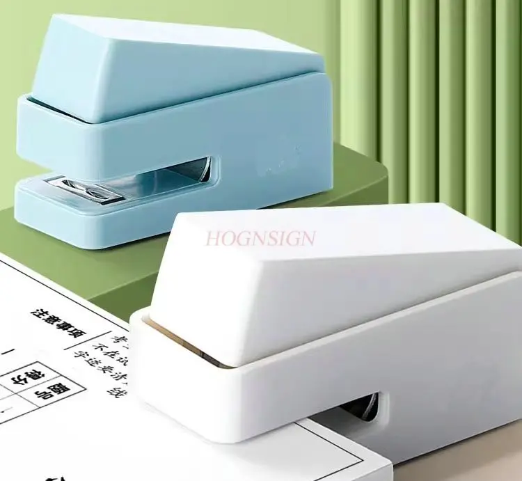 Stapler Mini Warna Morandi Stapler Siswa Kecil Stapler Portabel untuk Siswa