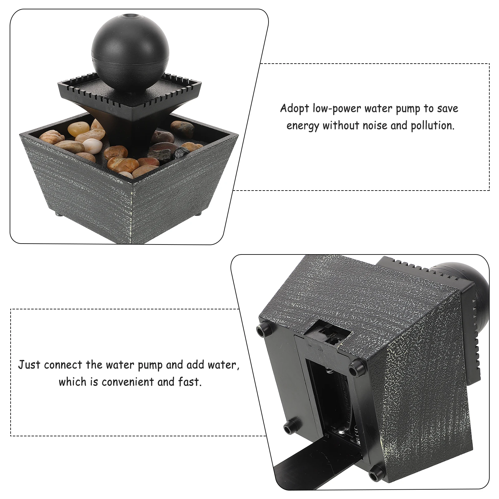 

Small Fountain Ornaments Waterfall Decorative Tabletop Fountains Indoor Office Desk fountains indoor tabletop