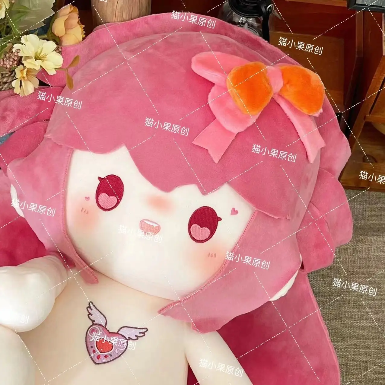 Anime No attributes Elves Girl Adorable Soft Plush Doll Body 40CM Cartoon Dress Up Stuffed Toy Sitting Posture Pillow Xmas Gift