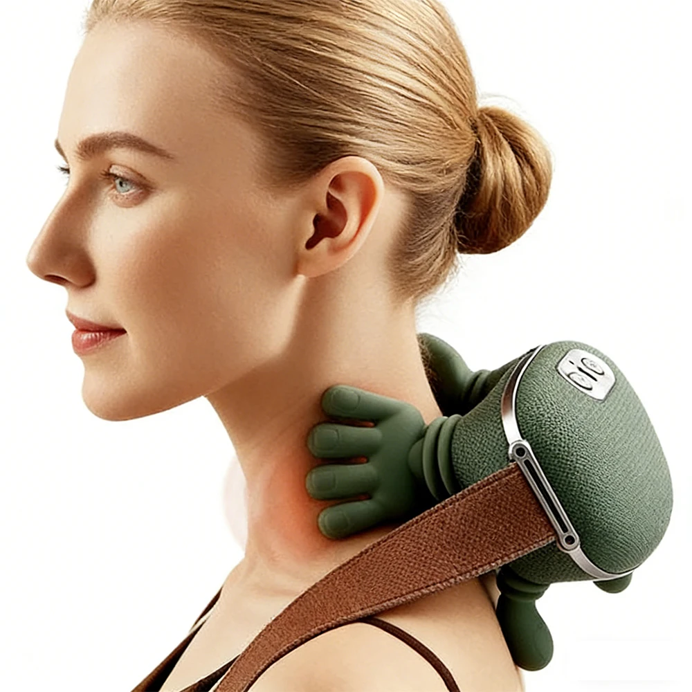 

Электрический 4D биомиметический массажер с функцией разминания, имитирующий человеческие руки, для снятия боли и расслабления мышц, хит продаж, устройство для ухода за телом