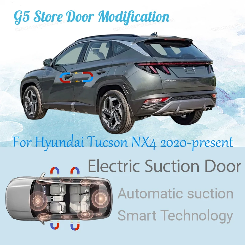 

For Hyundai Tucson NX4 2020-present Car Electric Suction Door Power-assisted Closing Door Soft-close Function