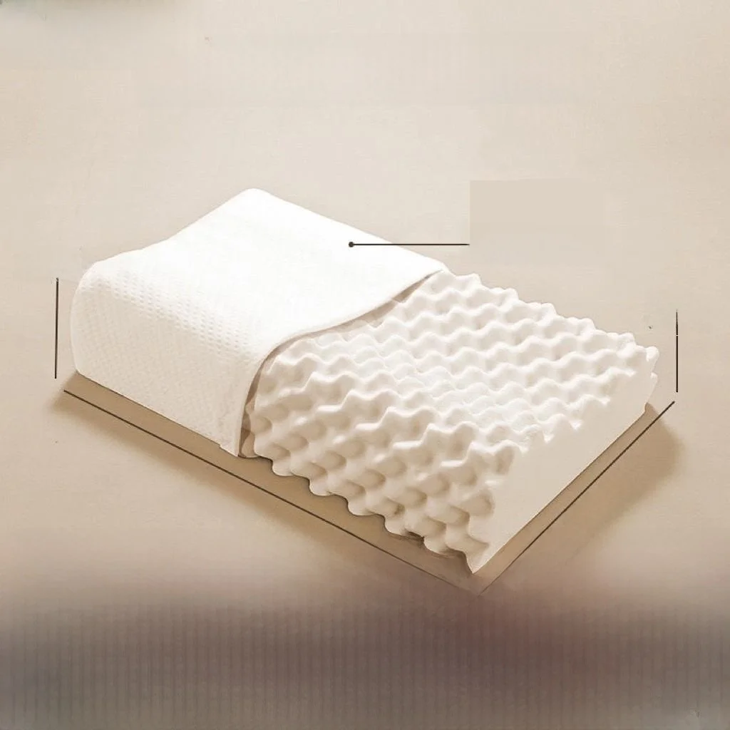 

Набор из двух подушек из латексной силиконовой резины, с жесткой поддержкой, для взрослых, для сна, товары для сна