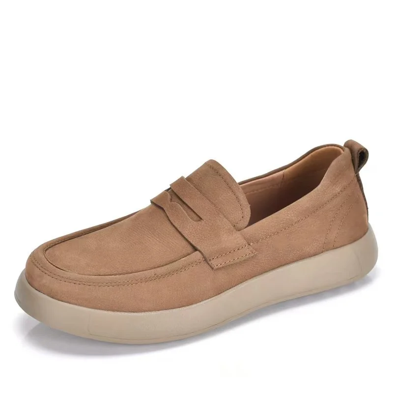 

Мужские удобные кожаные туфли-слипоны для бизнеса, весна-осень, новые классические повседневные туфли для работы, лоферы