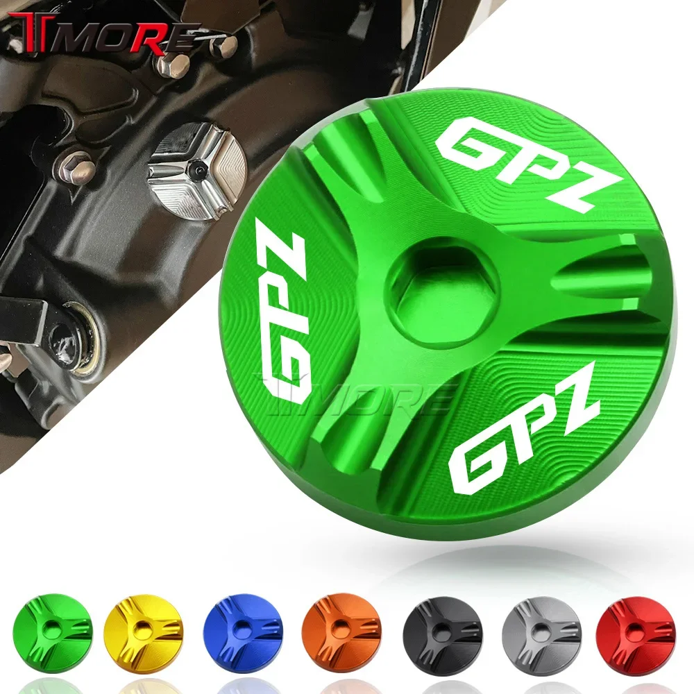 Oil Filler Cup For Kawasaki GPZ GPZ1100 GPZ400R/S GPZ550 GPZ750 GPZ900R Motorcycle CNC  Engine Oil Drain Plug Sump Nut Cup Cover