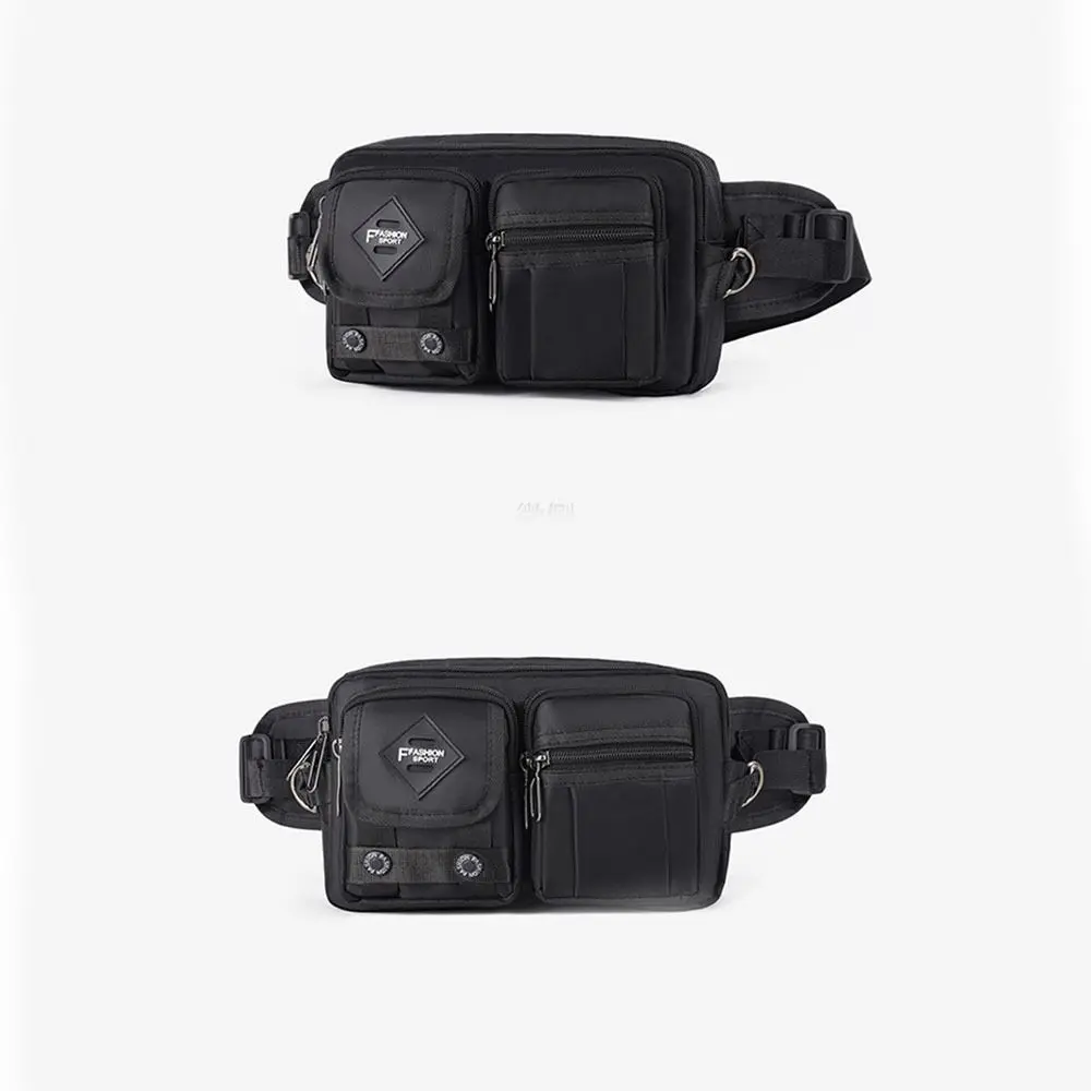 

Fashion Multi-Compartment Men's Waist Bag Waterproof Lightweight Chest Bag Large Capacity Sports Fanny Pack Storage