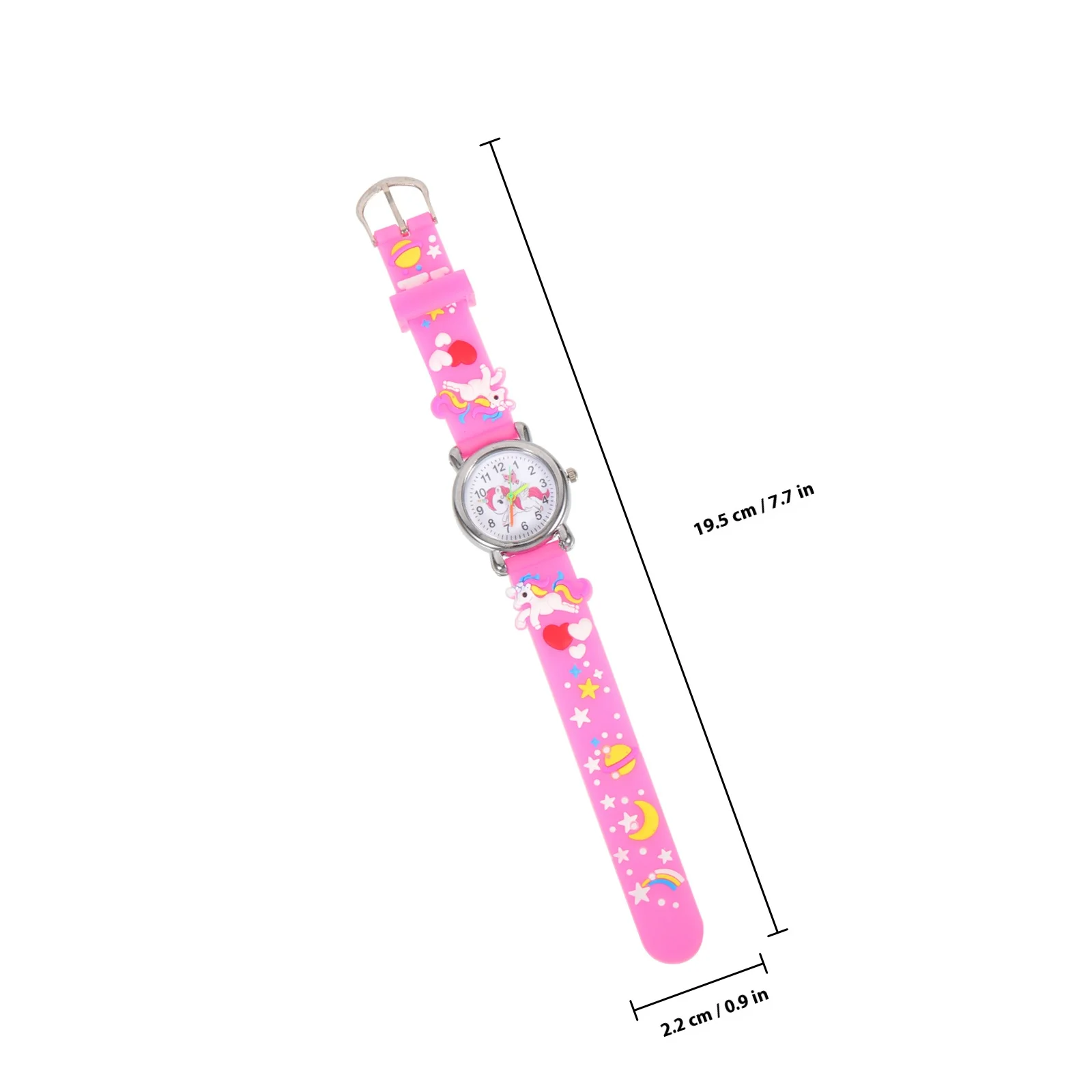 ساعة تناظرية ساحرة لساعة تعليمية للأعمار من 5 إلى 5 سنوات على شكل وحيد القرن هدية عيد ميلاد للأعمار من 3 إلى 4 سنوات