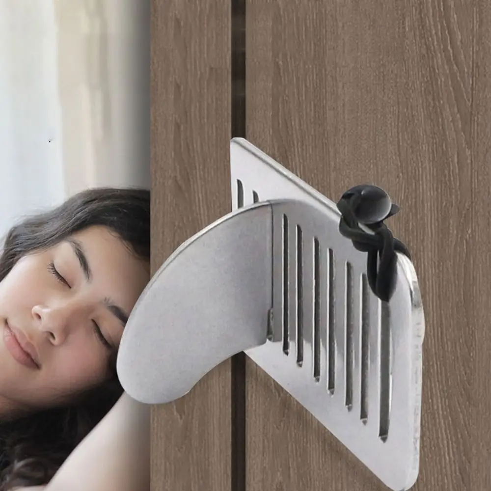 

Portable Security Door Lock Durable Anti-theft Door Lock Stoppers Sturdy Prevent Violence Stainless steel Door Stopper Travel