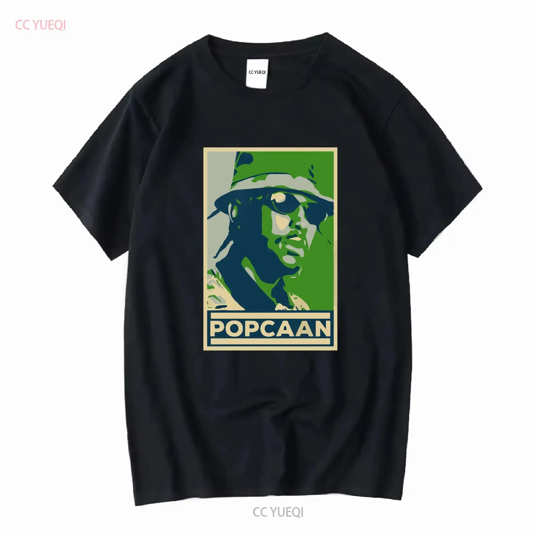 Popcaan T Shirt Great Is He We Caa Done vintage Washed fashion homme Soft Top For Everyday Wear Stylish Casual graphic