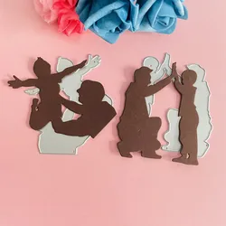 new father child baby dad decoration die Metal Cutting Dies DIY Scrapbook Paper Cards Embossing Craft Die Cut handmade craft