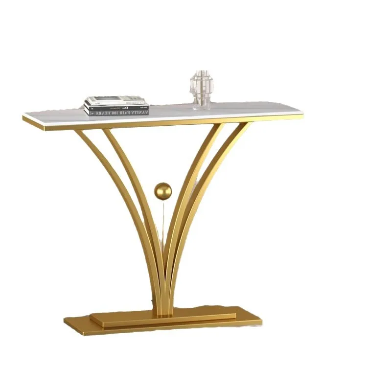 

New Chinese-style entryway table, modern master design minimalist style, ultra-narrow entryway storage shelf against the wall