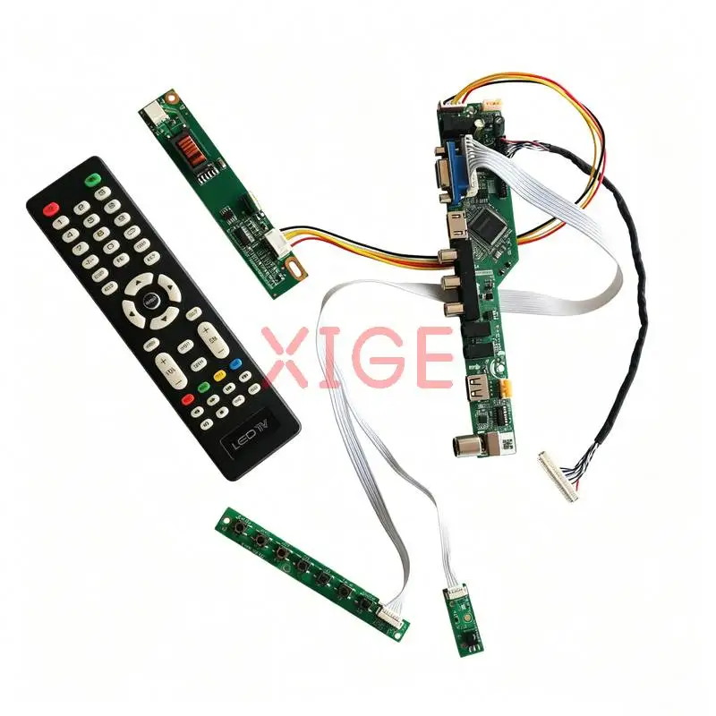 For LTN154AT09 LTN154AT10 LTN154AT07 LTN154AT01 Matrix Controller Board Kit 1280x800 HDMI+VGA+AV+USB 1280*800 1-CCFL LVDS 30-Pin