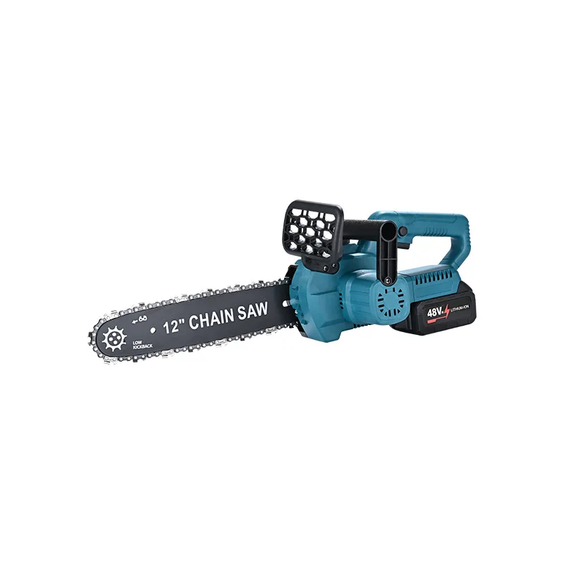 High-Power Handheld Electric Chainsaw Lithium Household Saw for Tree Felling Wood Cutting Durable Battery Tree Clearing Equipmen