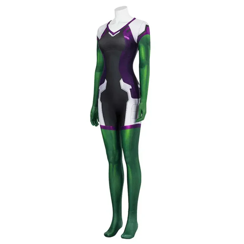Adulti Bambini She Hulkgirl Costume Donna Cosplay Tuta Sexy Costume da supereroe femminile Zentai Suit Body Party Cos
