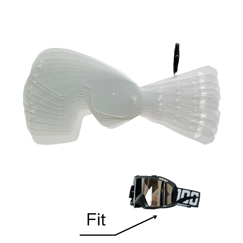 

Очки для мотокросса с отрывными ремнями, штифтами, 10 шт., стандартные отрывные линзы, защита от царапин, аксессуары для гоночных очков